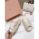 2024SS Favorite Elegant MIU MIU Women's Slippers 2024SS Favorite Elegant MIU MIU Women's Slippers