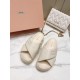2024SS Favorite Elegant MIU MIU Women's Slippers 2024SS Favorite Elegant MIU MIU Women's Slippers