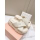 2024SS Favorite Elegant MIU MIU Women's Slippers 2024SS Favorite Elegant MIU MIU Women's Slippers