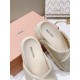 2024SS Favorite Elegant MIU MIU Women's Slippers 2024SS Favorite Elegant MIU MIU Women's Slippers
