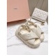 2024SS MIU MIU Women's Sandals Used by Many Celebrities 2024SS MIU MIU Women's Sandals Used by Many Celebrities