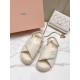 2024SS MIU MIU Women's Sandals Used by Many Celebrities 2024SS MIU MIU Women's Sandals Used by Many Celebrities