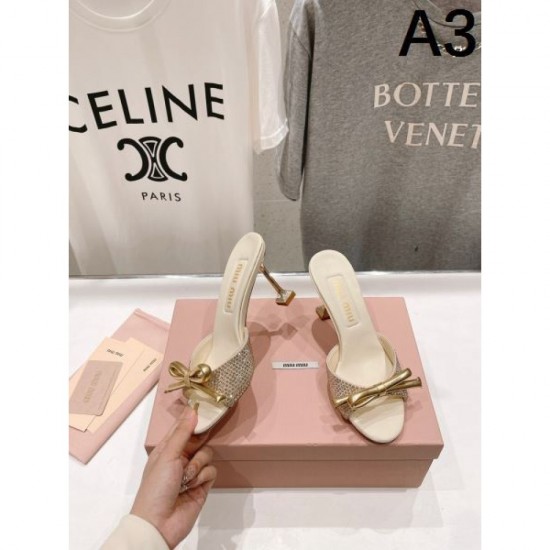 2024SS Super Rare Popular Sale MIU MIU Women's Slippers 2024SS Super Rare Popular Sale MIU MIU Women's Slippers