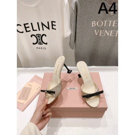 2024SS Super Rare Popular Sale MIU MIU Women's Slippers 2024SS Super Rare Popular Sale MIU MIU Women's Slippers