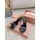2024SS Frontline New Items MIU MIU Miu Miu Women's Sandals 2024SS Frontline New Items MIU MIU Miu Miu Women's Sandals