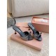 2024SS Frontline New Items MIU MIU Miu Miu Women's Sandals 2024SS Frontline New Items MIU MIU Miu Miu Women's Sandals