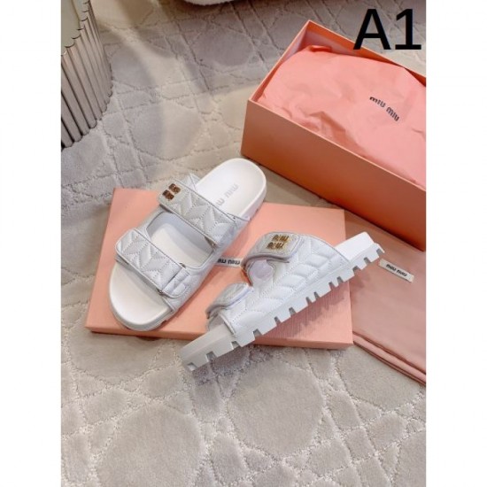 2024SS Latest Arrival MIU MIU Women's Sandals 2024SS Latest Arrival MIU MIU Women's Sandals