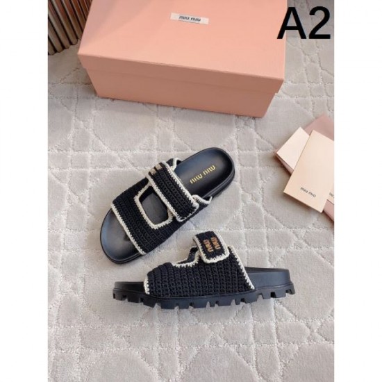 2024SS Luxury UP! MIU MIU Women's Sandals 2024SS Luxury UP! MIU MIU Women's Sandals