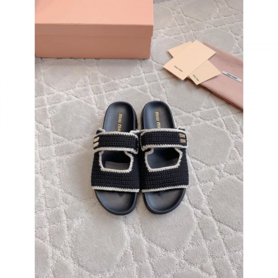 2024SS Luxury UP! MIU MIU Women's Sandals 2024SS Luxury UP! MIU MIU Women's Sandals