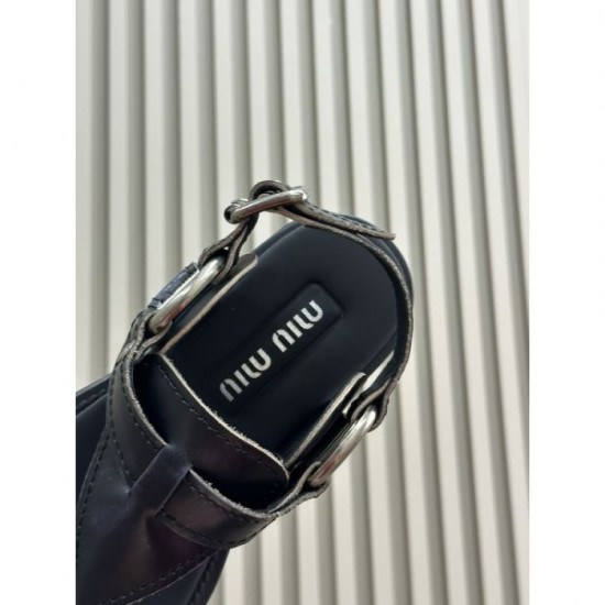 2024SS Good Impression 120% MIU MIU Women's Sandals 2024SS Good Impression 120% MIU MIU Women's Sandals