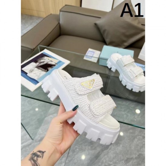 2024SS Finished with a sexy style PRADA Women's slippers 2024SS Finished with a sexy style PRADA Women's slippers