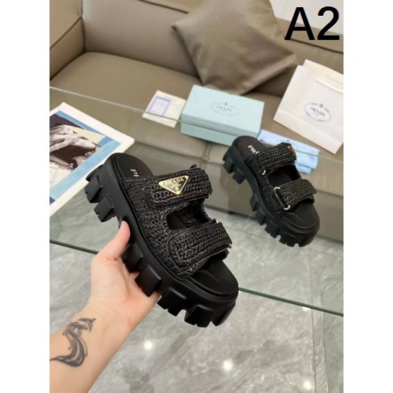 2024SS Finished with a sexy style PRADA Women's slippers 2024SS Finished with a sexy style PRADA Women's slippers
