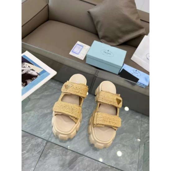 2024SS Finished with a sexy style PRADA Women's slippers 2024SS Finished with a sexy style PRADA Women's slippers