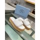 2024SS Complete style with a relaxed feel PRADA Women's slippers 2024SS Complete style with a relaxed feel PRADA Women's slippers