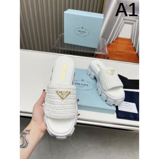 2024SS Light casual style PRADA Women's slippers 2024SS Light casual style PRADA Women's slippers
