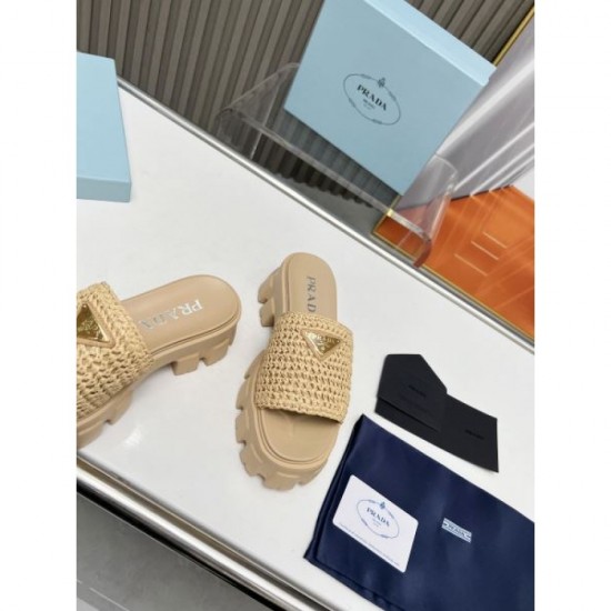 2024SS Light casual style PRADA Women's slippers 2024SS Light casual style PRADA Women's slippers
