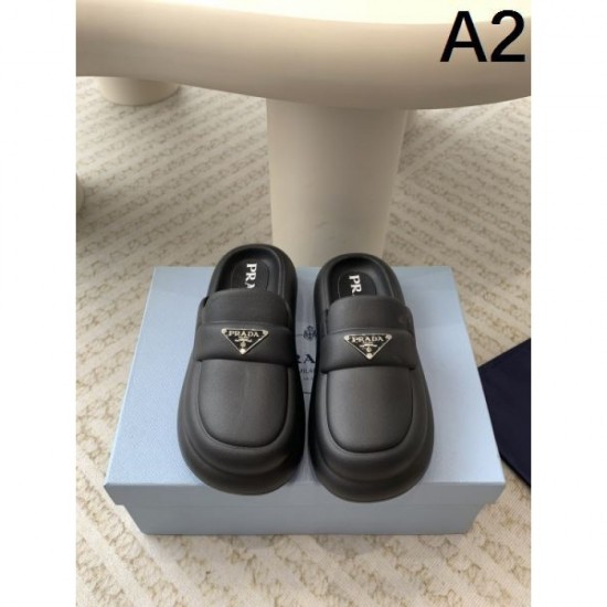 2024SS Elegant, neat, and highly likable PRADA women's slippers 2024SS Elegant, neat, and highly likable PRADA women's slippers