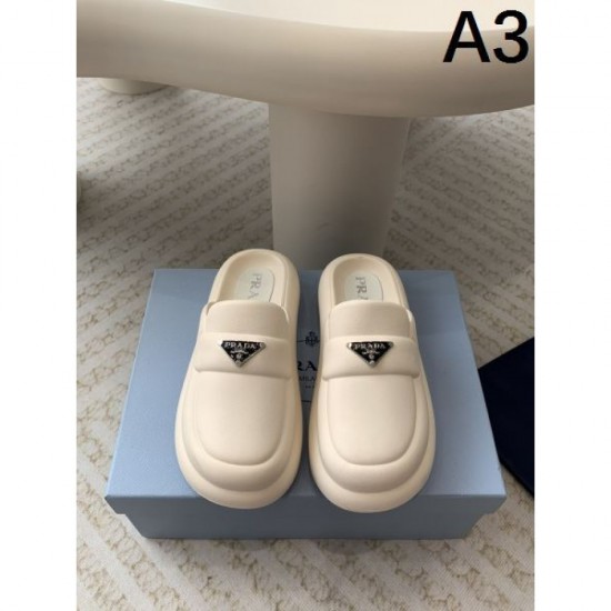 2024SS Elegant, neat, and highly likable PRADA women's slippers 2024SS Elegant, neat, and highly likable PRADA women's slippers