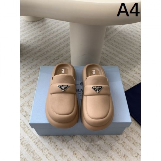 2024SS Elegant, neat, and highly likable PRADA women's slippers 2024SS Elegant, neat, and highly likable PRADA women's slippers