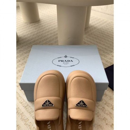 2024SS Elegant, neat, and highly likable PRADA women's slippers 2024SS Elegant, neat, and highly likable PRADA women's slippers