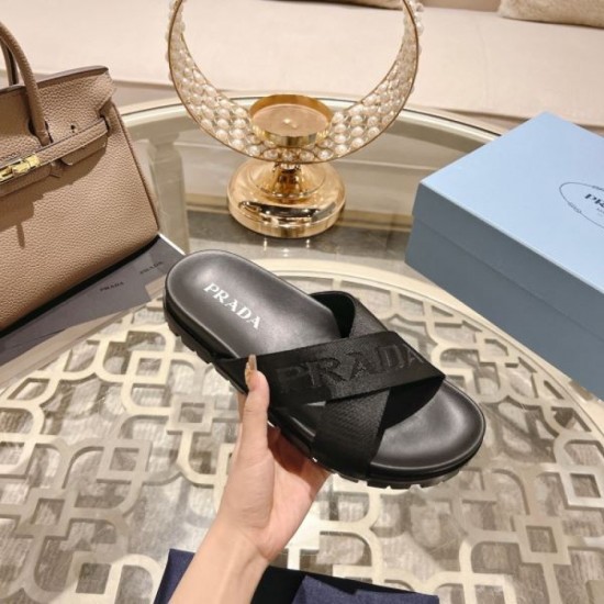 Enjoy 2024SS trendy coordination PRADA Women's Sandals Enjoy 2024SS trendy coordination PRADA Women's Sandals