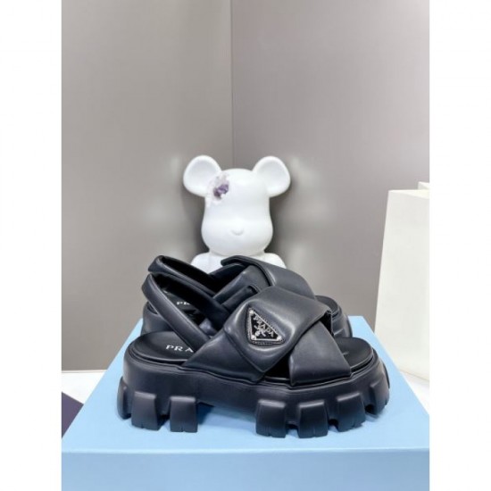 2024SS Clean Silhouette PRADA Women's Sandals 2024SS Clean Silhouette PRADA Women's Sandals