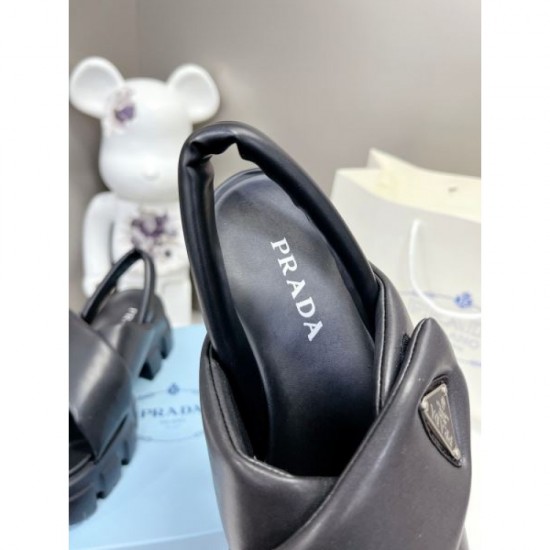 2024SS Clean Silhouette PRADA Women's Sandals 2024SS Clean Silhouette PRADA Women's Sandals