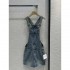 2024SS Cowboy Strap Skirt ALEXANDER WANG This is perfect