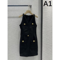2024SS Dress BALMAIN This summer's favorite style