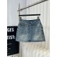 2024SS Denim Skirt CELINE CELINE Featured item by overseas celebrities 2024SS Denim Skirt CELINE CELINE Featured item by overseas celebrities
