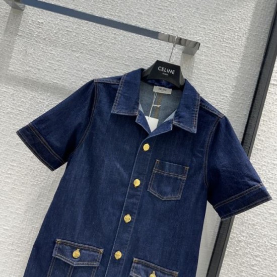 2024SS Dress CELINE Celine Difficult to obtain item sold out in Japan 2024SS Dress CELINE Celine Difficult to obtain item sold out in Japan