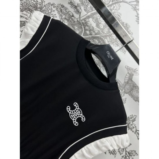 2024SS Dress CELINE CELINE Latest advance fashionable logo included 2024SS Dress CELINE CELINE Latest advance fashionable logo included