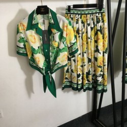 2024SS Top and Bottom Set DOLCE & GABBANA Dolce & Gabbana Frontline New Item
