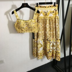 2024SS top and bottom set DOLCE & GABBANA Dolce & Gabbana welcome this season
