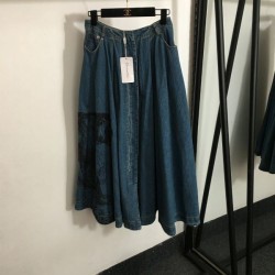 DIOR Dior Denim Skirt 2024FW Only one item available! VIP customer sale