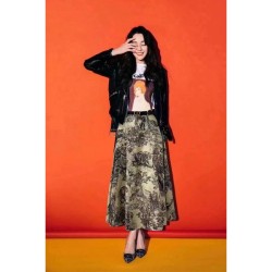DIOR Long Skirt 2024FW Recommended item for daily wear