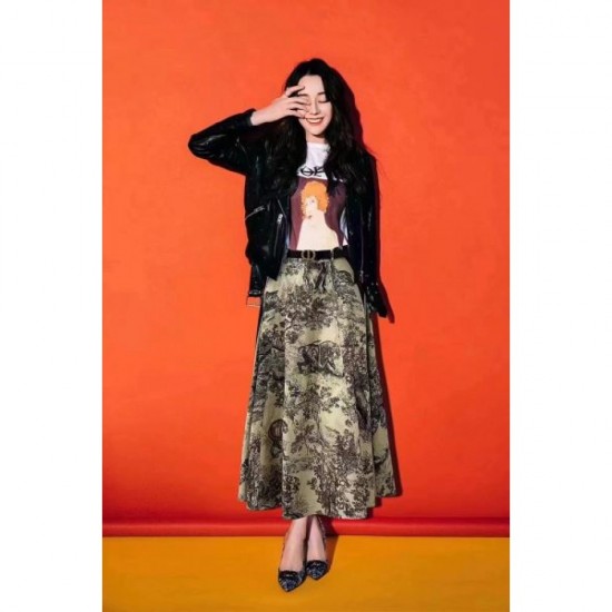 DIOR Long Skirt 2024FW Recommended item for daily wear DIOR Long Skirt 2024FW Recommended item for daily wear