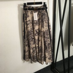 DIOR Long Skirt 2024FW Recommended item for daily wear