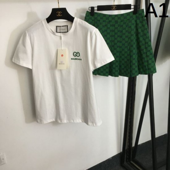 2024SS top and bottom set GUCCI Gucci eye-catching design is distinctive 2024SS top and bottom set GUCCI Gucci eye-catching design is distinctive