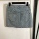 2024SS Denim Skirt LOUIS VUITTON Very trendy 2024SS Denim Skirt LOUIS VUITTON Very trendy