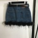 2024SS Denim Skirt MIU MIU Used by many celebrities 2024SS Denim Skirt MIU MIU Used by many celebrities