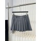 2024SS Pleated Skirt MIU MIU Adult Casual 2024SS Pleated Skirt MIU MIU Adult Casual