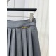 2024SS Pleated Skirt MIU MIU Adult Casual 2024SS Pleated Skirt MIU MIU Adult Casual