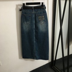 2024SS Denim Skirt MIU MIU Satisfied summer new item