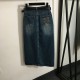 2024SS Denim Skirt MIU MIU Satisfied summer new item 2024SS Denim Skirt MIU MIU Satisfied summer new item