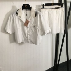2024SS Top and Bottom Set MIU MIU Spring/Summer Season Starts