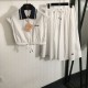 2024SS Top and Bottom Set MIU MIU Miu Miu Super Rare Hard to Obtain 2024SS Top and Bottom Set MIU MIU Miu Miu Super Rare Hard to Obtain