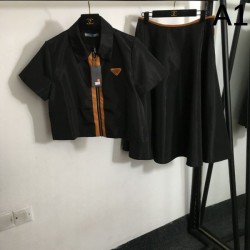 2024SS Top and Bottom Set PRADA Most Popular Product