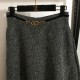 VALENTINO Trapezoid Skirt 2024FW Latest and Stylish VALENTINO Trapezoid Skirt 2024FW Latest and Stylish