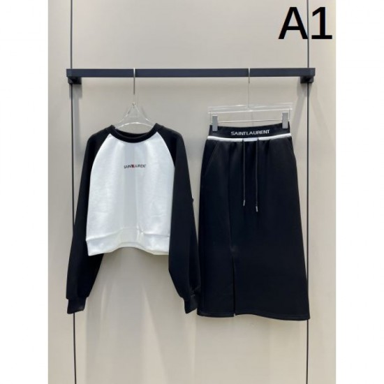2024SS Top and Bottom Set YSL Yves Saint Laurent Every Year Standard Popular Item 2024SS Top and Bottom Set YSL Yves Saint Laurent Every Year Standard Popular Item